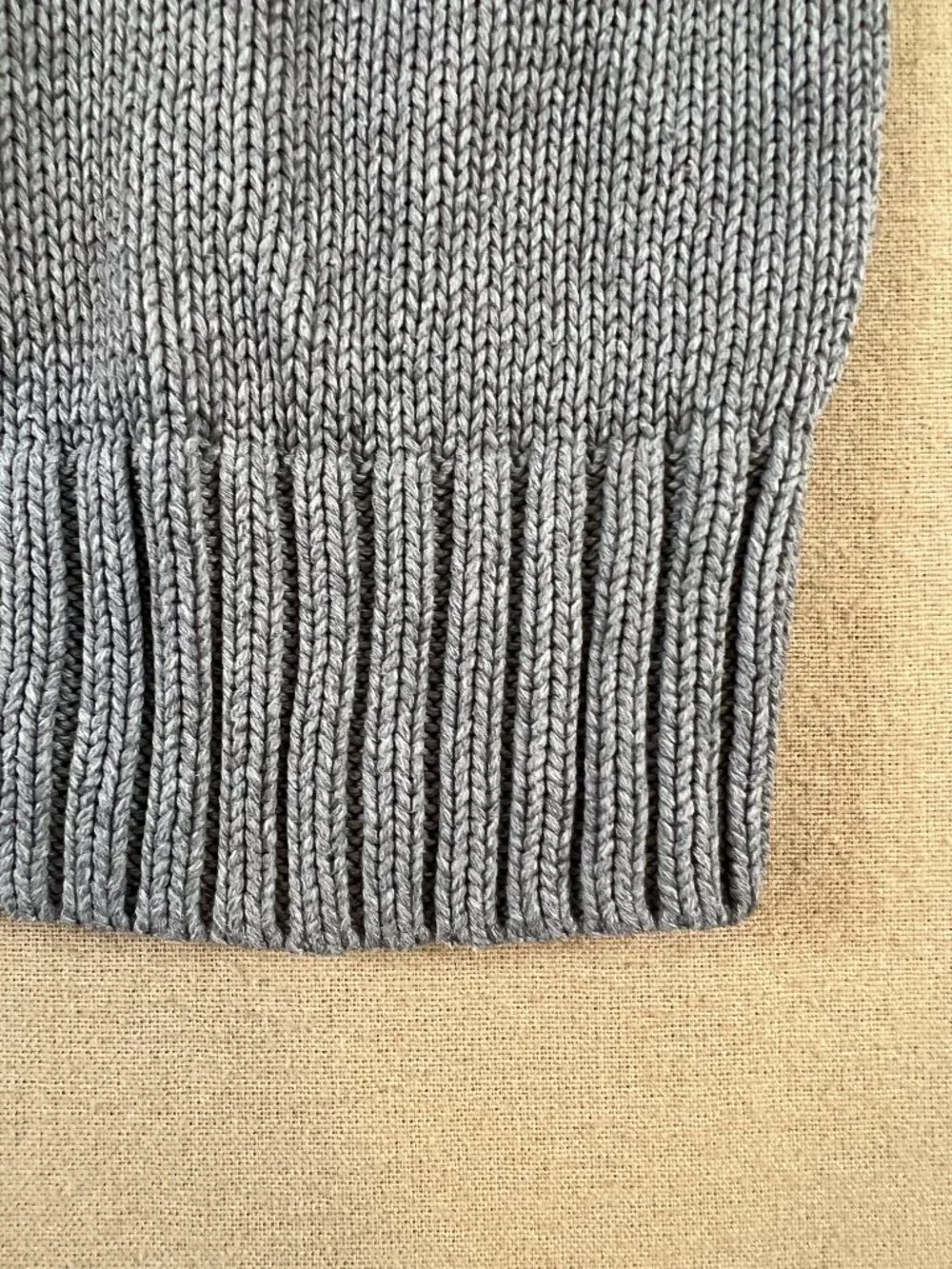 Polo Ralph Lauren Boy's 2T 1/4 Zip Gray Knit Sweater 100% Cotton Classic Pony